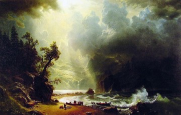  Costa Pintura - Pugest Sound en la costa del Pacífico Albert Bierstadt